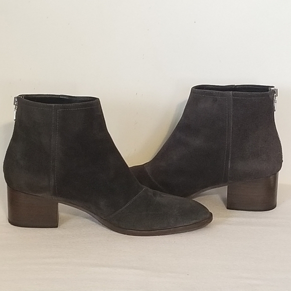 Rag & Bone Wesley Gray Suede Ankle Boot - Picture 1 of 10